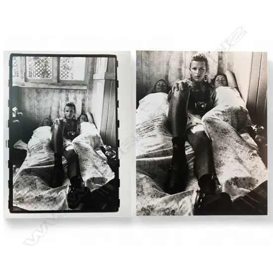 Unidentified photographer ‘Christina Conrad in bed with friends’, c.1980